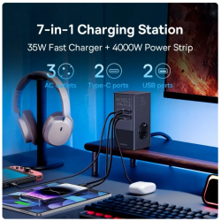 Baseus 35W Fast Charger 7 in 1 Power Strip