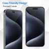 3 x Transparent Tempered Glass Screen Protector for iPhone 15 Pro Max