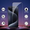 3 x Transparent Tempered Glass Screen Protector for iPhone 15 Pro Max