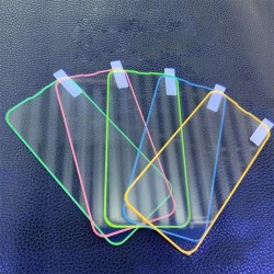 3pcs 3D Fluorescent Luminous Tempered Glass 9H Screen Protector Film For iPhone 15 Pro Max