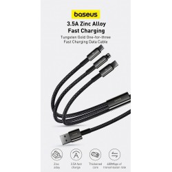 Baseus 3 in 1 USB Cable - 1.5 Meters