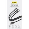 Baseus 3 in 1 USB Cable - 1.5 Meters