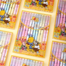 copy of copy of Cute Bear 12pcs Gel Pen Students Kawaii Stationery Write Pens 0.5 Black Blue School Kids Signature Pens